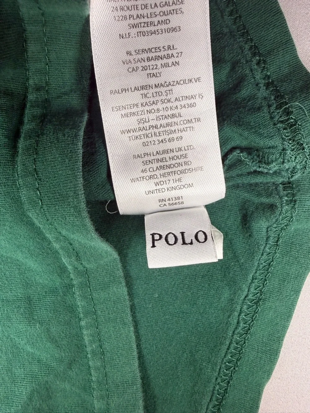 Polo Ralph Lauren 3T Unisex Kids Big Bear Long Sleeve Cotton Green Shirt Preppy